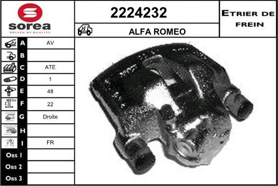 EAI 2224232 - Тормозной суппорт autospares.lv