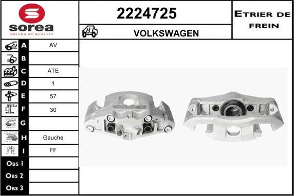 EAI 2224725 - Тормозной суппорт autospares.lv