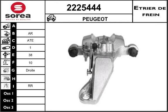 EAI 2225444 - Тормозной суппорт autospares.lv