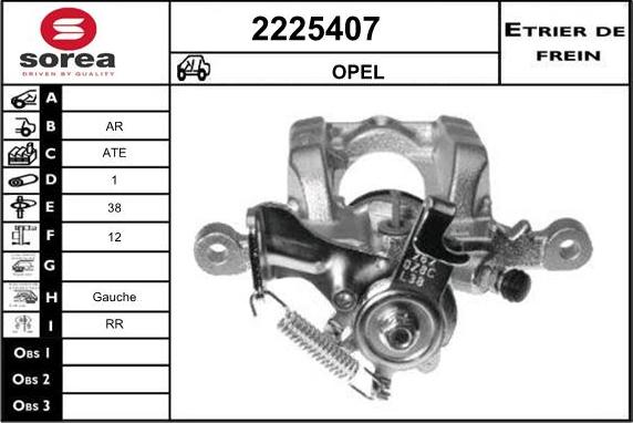 EAI 2225407 - Тормозной суппорт autospares.lv