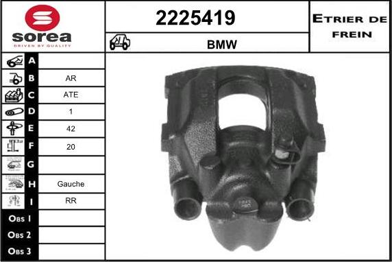 EAI 2225419 - Тормозной суппорт autospares.lv