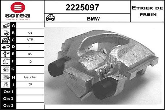 EAI 2225097 - Тормозной суппорт autospares.lv