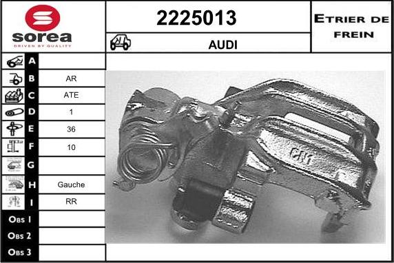 EAI 2225013 - Тормозной суппорт autospares.lv