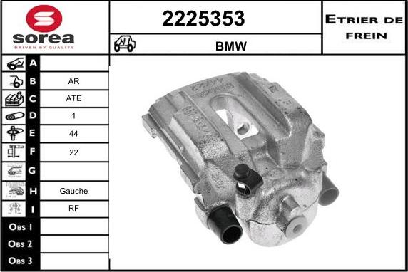 EAI 2225353 - Тормозной суппорт autospares.lv