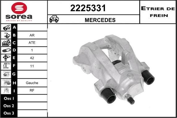 EAI 2225331 - Тормозной суппорт autospares.lv