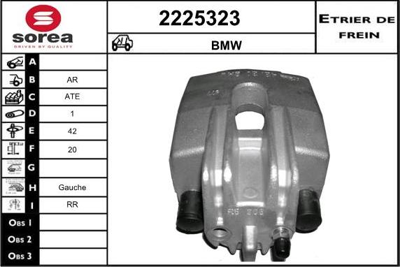 EAI 2225323 - Тормозной суппорт autospares.lv