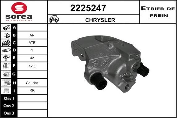 EAI 2225247 - Тормозной суппорт autospares.lv