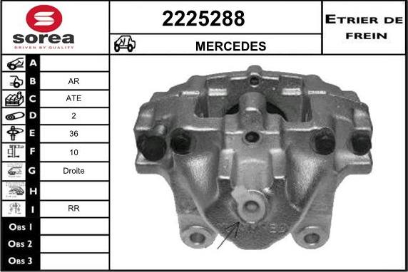 EAI 2225288 - Тормозной суппорт autospares.lv