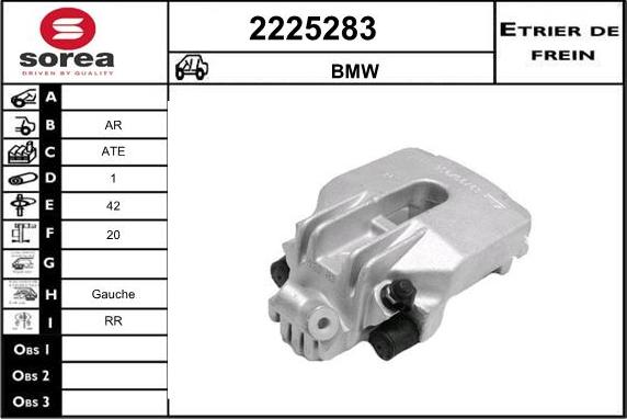 EAI 2225283 - Тормозной суппорт autospares.lv