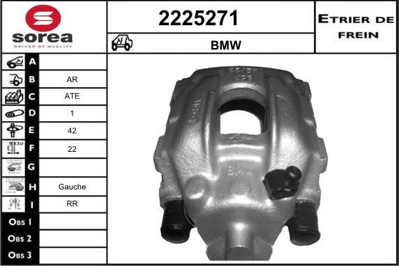 EAI 2225271 - Тормозной суппорт autospares.lv