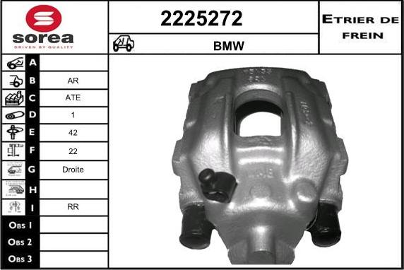 EAI 2225272 - Тормозной суппорт autospares.lv