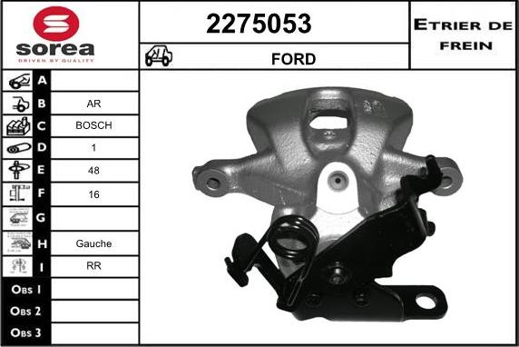 EAI 2275053 - Тормозной суппорт autospares.lv