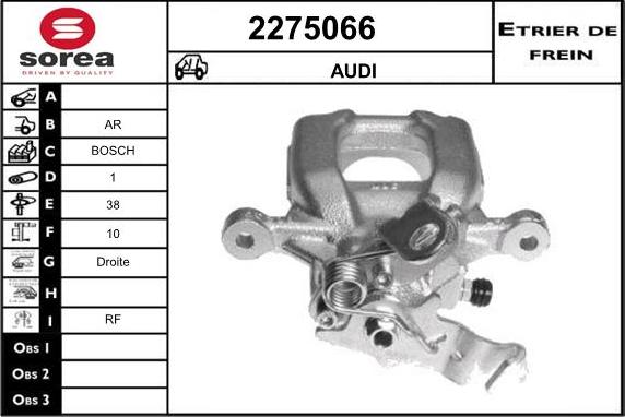 EAI 2275066 - Тормозной суппорт autospares.lv