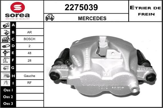 EAI 2275039 - Тормозной суппорт autospares.lv