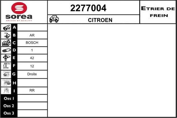 EAI 2277004 - Тормозной суппорт autospares.lv