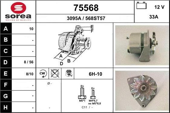 EAI 75568 - Генератор autospares.lv