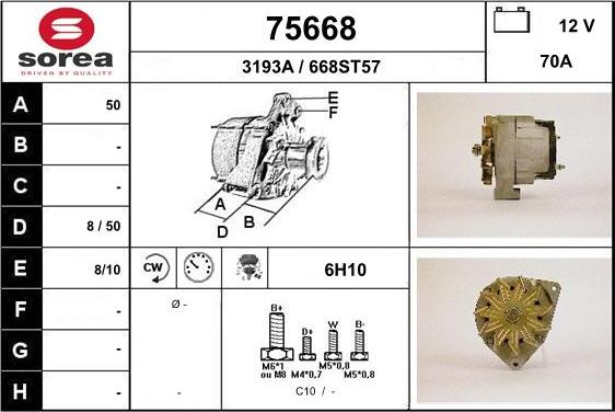 EAI 75668 - Генератор autospares.lv