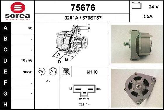 EAI 75676 - Генератор autospares.lv