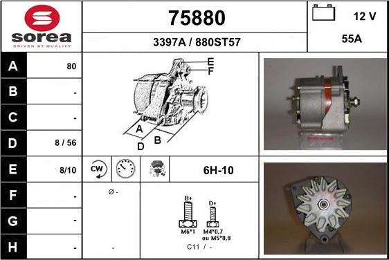 EAI 75880 - Генератор autospares.lv