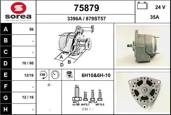 EAI 75879 - Генератор autospares.lv