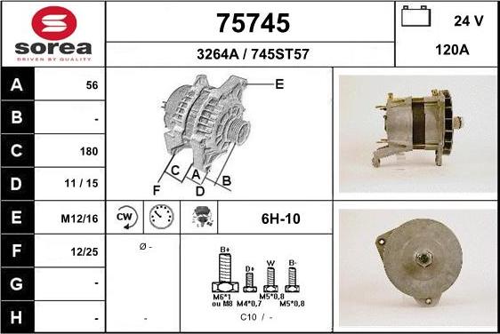 EAI 75745 - Генератор autospares.lv