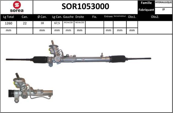 EAI SOR1053000 - Рулевой механизм, рейка autospares.lv