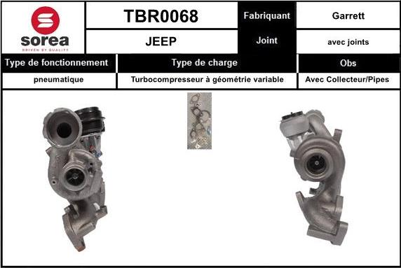 EAI TBR0068 - Турбина, компрессор autospares.lv