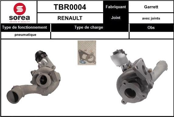 EAI TBR0004 - Турбина, компрессор autospares.lv