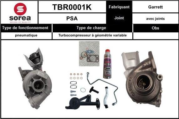 EAI TBR0001K - Турбина, компрессор autospares.lv