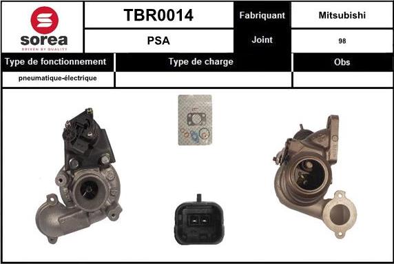 EAI TBR0014 - Турбина, компрессор autospares.lv