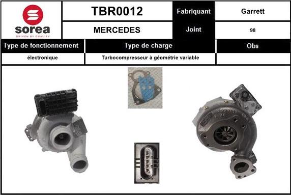 EAI TBR0012 - Турбина, компрессор autospares.lv