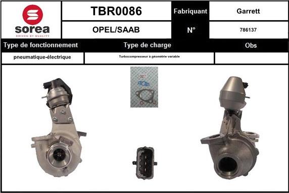 EAI TBR0086 - Турбина, компрессор autospares.lv