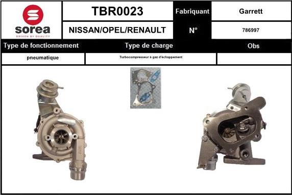 EAI TBR0023 - Турбина, компрессор autospares.lv