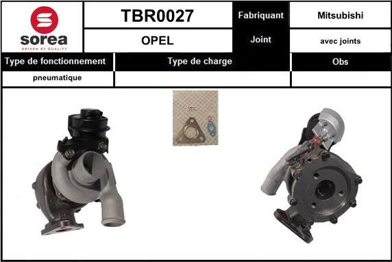 EAI TBR0027 - Турбина, компрессор autospares.lv