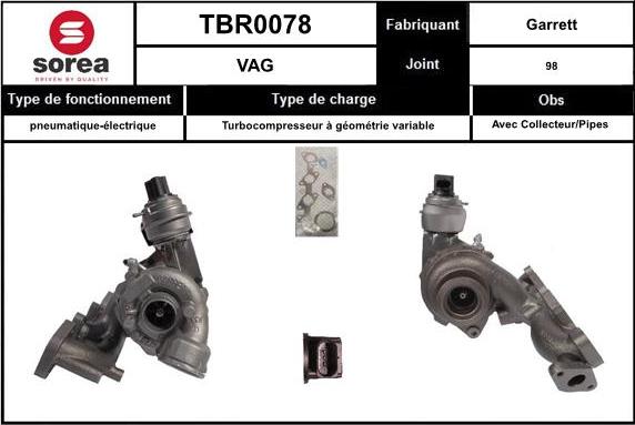 EAI TBR0078 - Турбина, компрессор autospares.lv