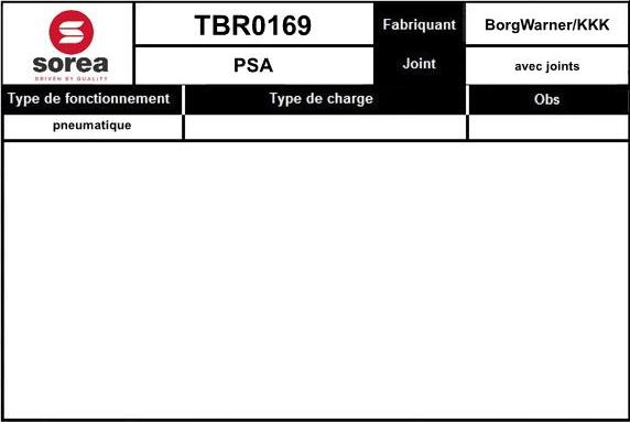 EAI TBR0169 - Турбина, компрессор autospares.lv