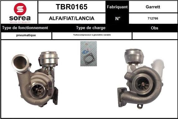 EAI TBR0165 - Турбина, компрессор autospares.lv