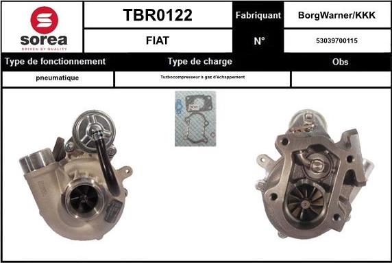 EAI TBR0122 - Турбина, компрессор autospares.lv