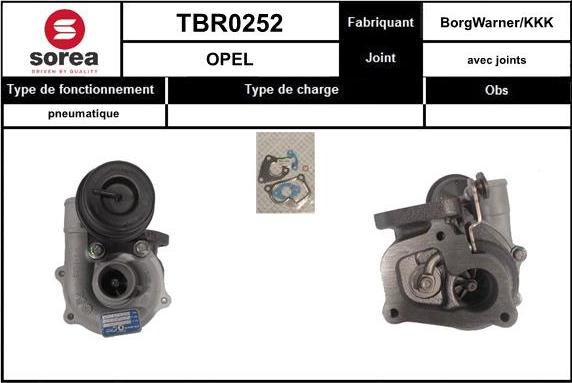 EAI TBR0252 - Турбина, компрессор autospares.lv