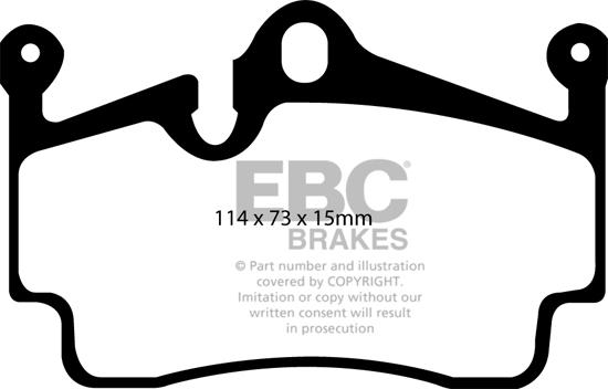 EBC Brakes DP91920 - Тормозные колодки, дисковые, комплект autospares.lv