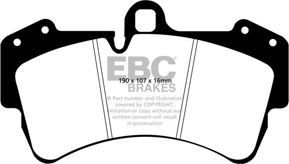 EBC Brakes DP41473R - Тормозные колодки, дисковые, комплект autospares.lv