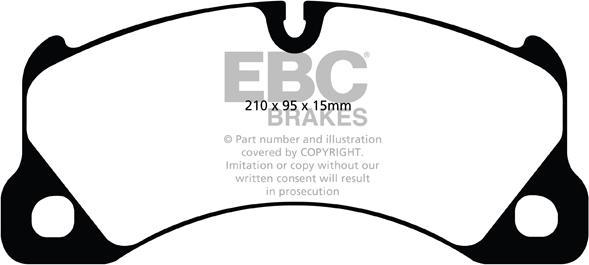 EBC Brakes DP41835R - Тормозные колодки, дисковые, комплект autospares.lv