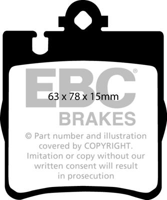 EBC Brakes DP41441R - Тормозные колодки, дисковые, комплект autospares.lv