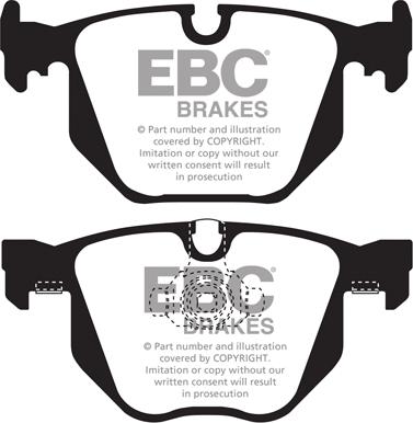 EBC Brakes DP1450 - Тормозные колодки, дисковые, комплект autospares.lv