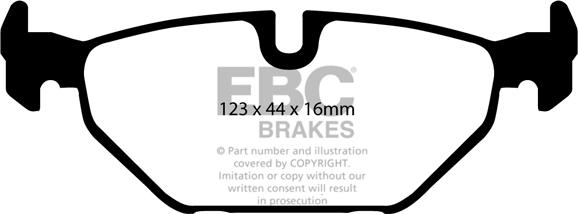 EBC Brakes DP31405C - Тормозные колодки, дисковые, комплект autospares.lv