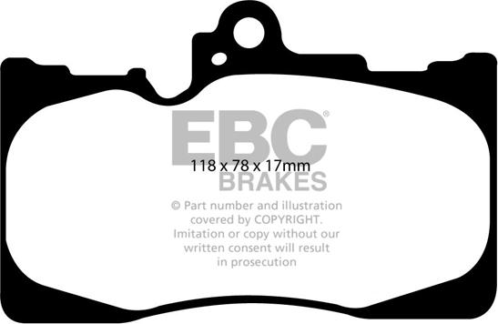 EBC Brakes DP31589C - Тормозные колодки, дисковые, комплект autospares.lv