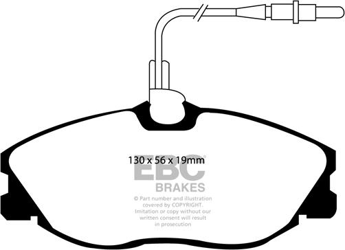 EBC Brakes DP1047 - Тормозные колодки, дисковые, комплект autospares.lv