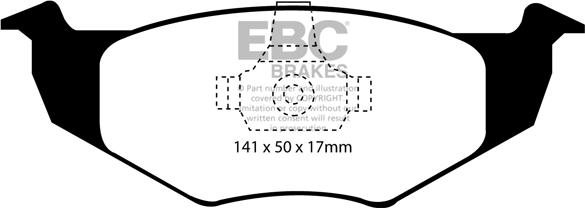 EBC Brakes DP21064 - Тормозные колодки, дисковые, комплект autospares.lv