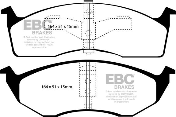 EBC Brakes DP1065 - Тормозные колодки, дисковые, комплект autospares.lv