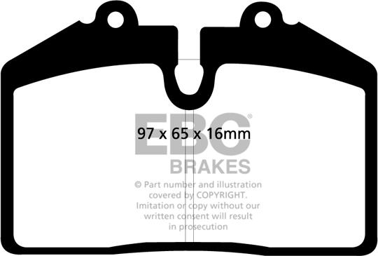 EBC Brakes DP31013C - Тормозные колодки, дисковые, комплект autospares.lv